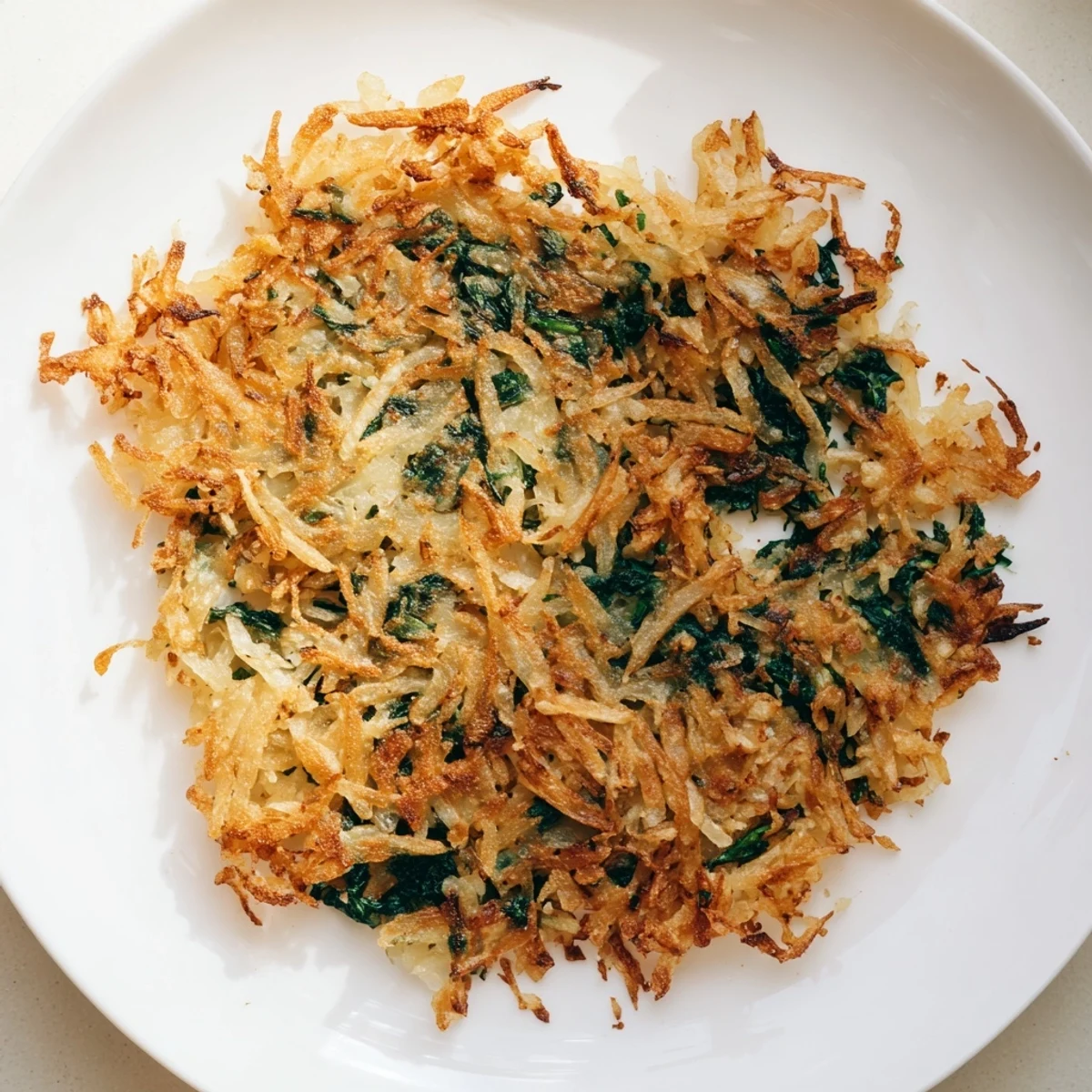 Gesunde Kartoffel Spinat Rösti