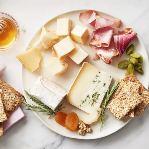 Here are three ALT texts for the Winter Mountain Cheese Platter recipe: