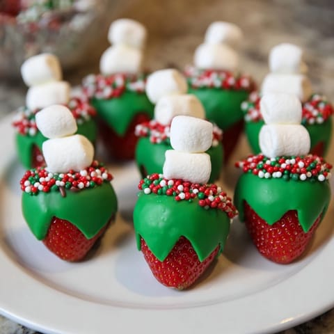 Elf Hut Schokoladen Erdbeeren