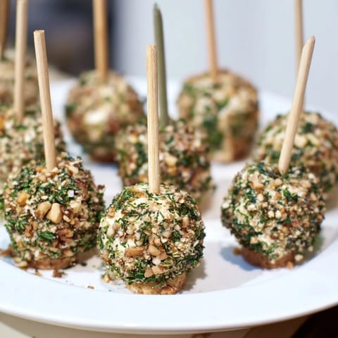 Champagner Korken Käse Bällchen