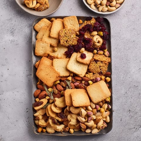 Festliche knackige cracker Mischung