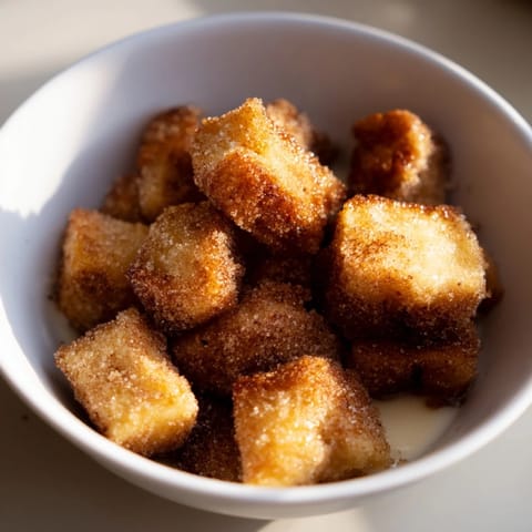 Crispy golden French toast bites