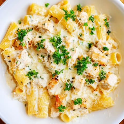 Huhn Alfredo cremig backen