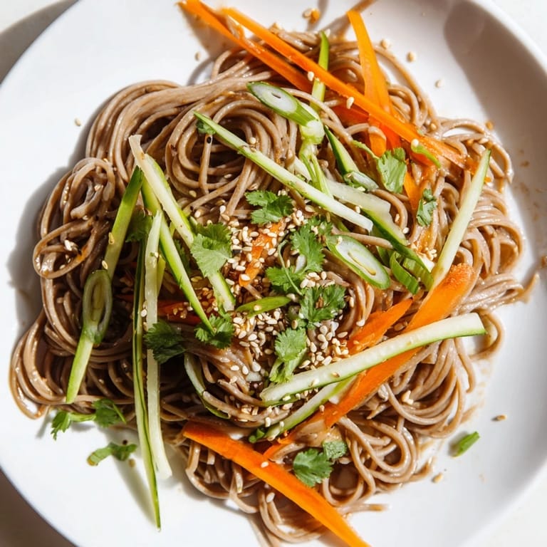 Enjoy these flavorful Chilled Noodle Lunch Cups, ready to eat with crisp veggies and noodles.